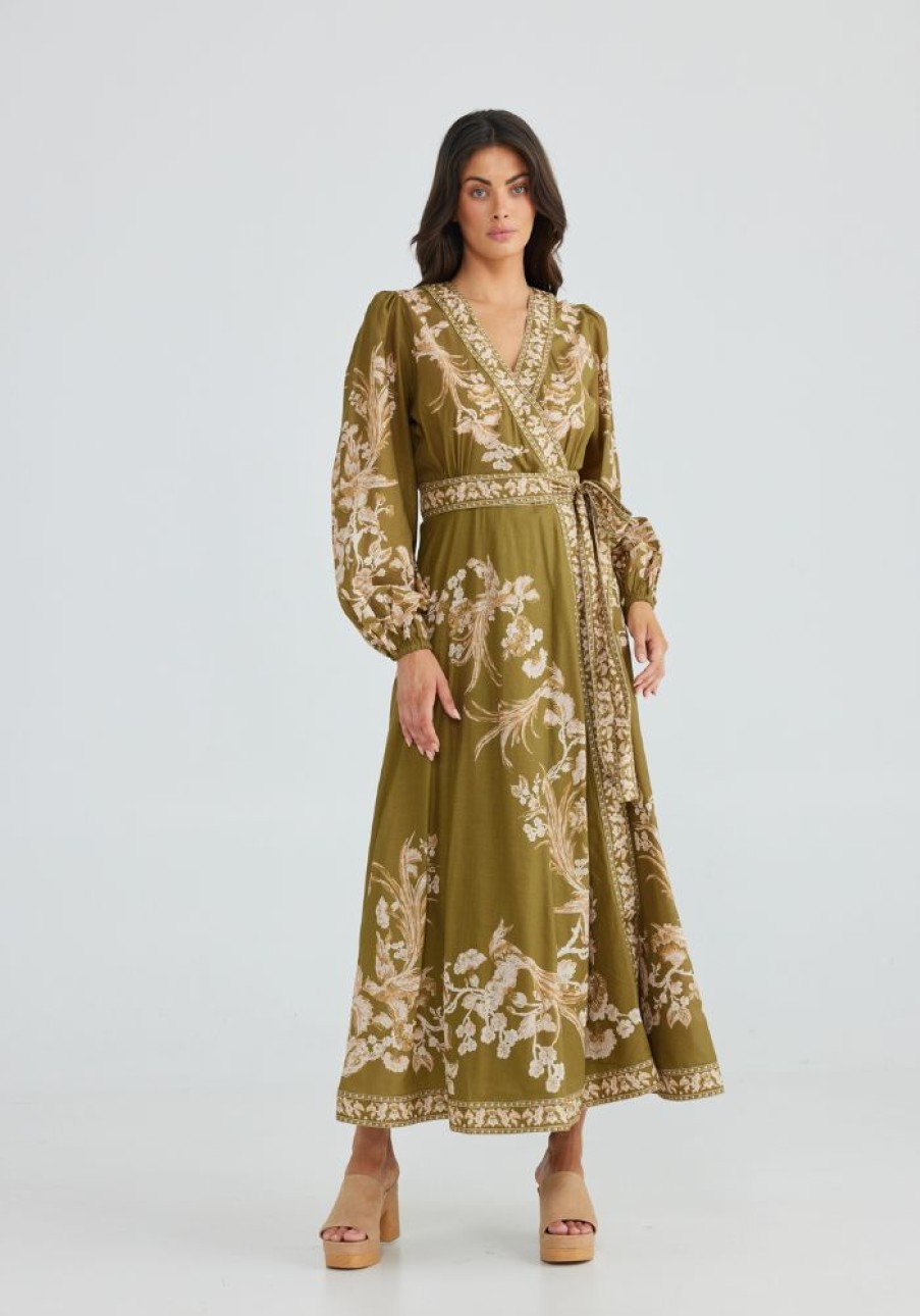 Fashion Talisman Maxi Dress | Aphrodite Dress- Olive