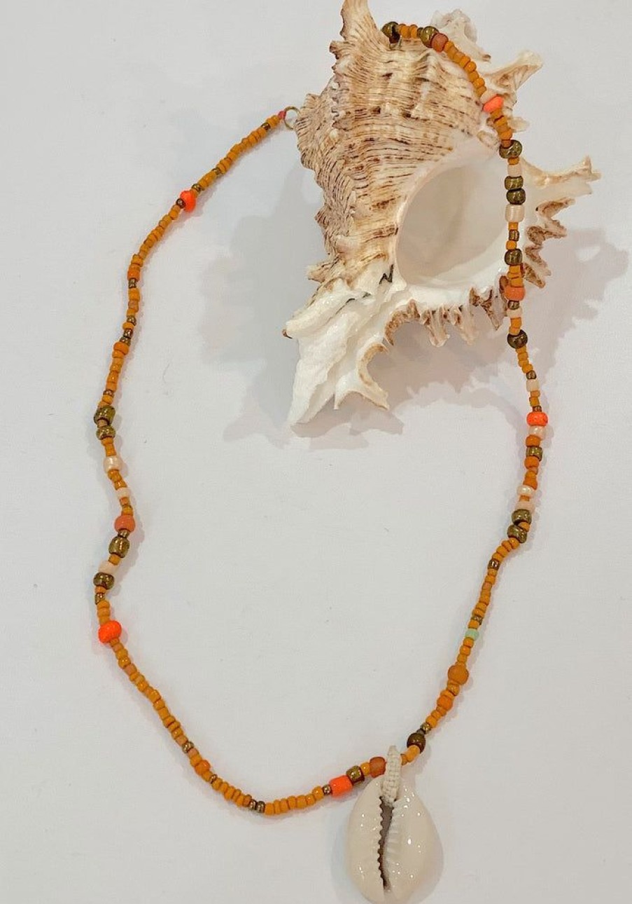 Accessories Cabo Gypsy Necklaces | Sunrise Shell Beaded Necklace