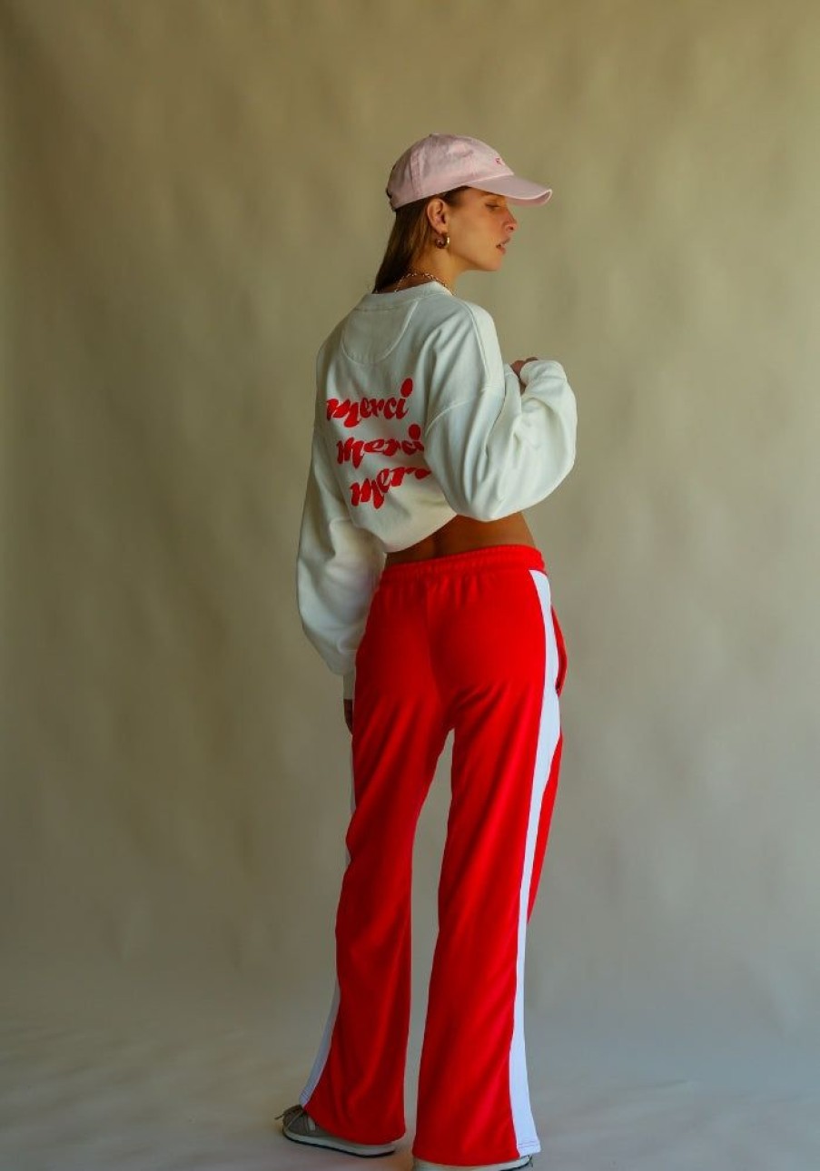 Fashion Araminta James Knits & Sweaters | Terry Trackside Pant Coral