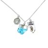 Accessories Tiger Frame Silver Jewels | Tiger Frame Silver Apatite/Diamond Charm Necklace