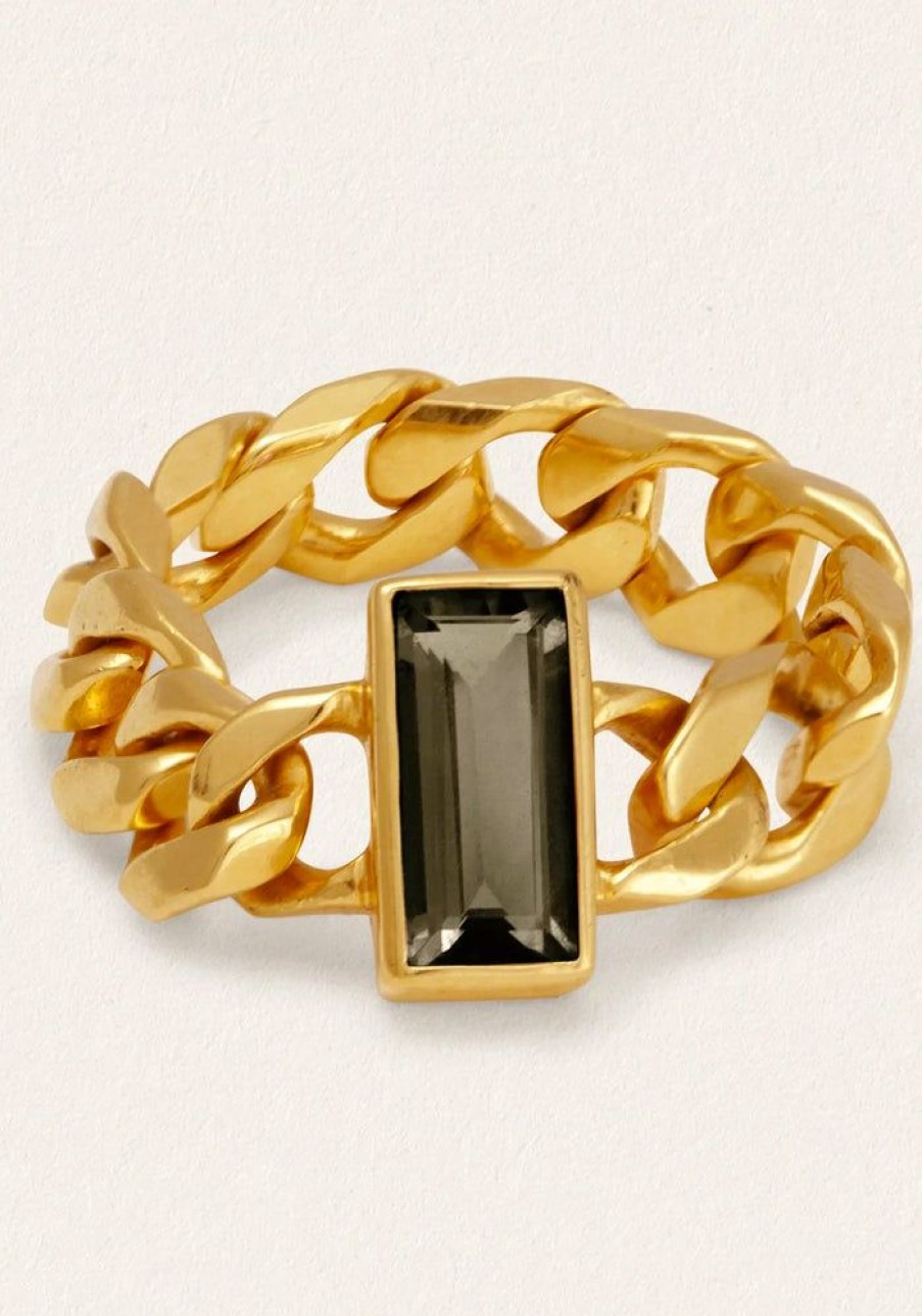 Accessories Temple of the Sun Gold Jewels | Tigris Chain Ring Gold