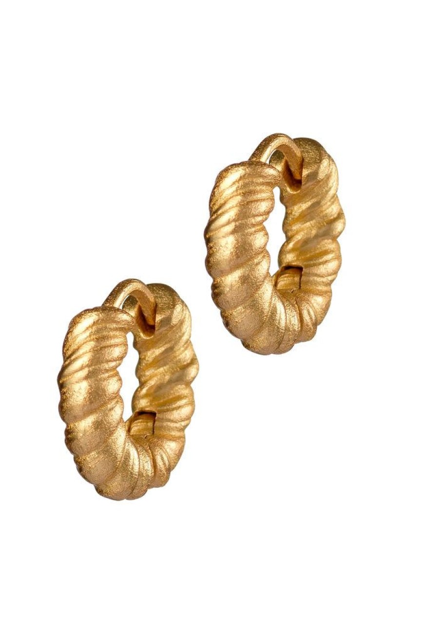 Accessories Anni Lu Earrings | Cable Hoop Earrings