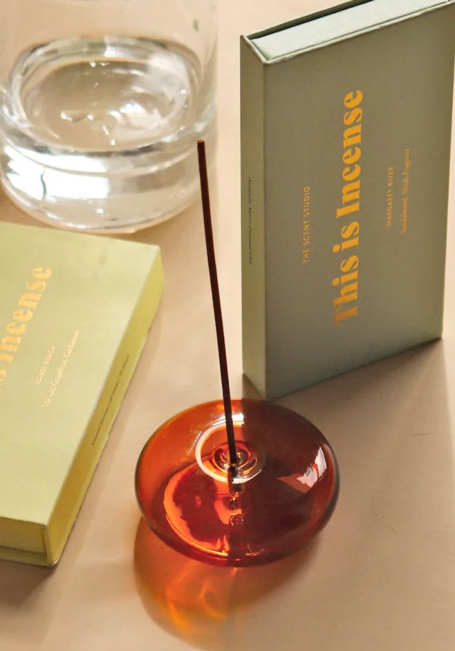 Homewares Gentle Habits | Glass Incense Holder - Amber