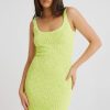 Fashion SNDYS Mini Dress | Josefina Knit Dress - Lime