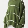 Fashion Arcaa Movement Knits & Sweaters | Harper Stripe Organic Knit Sweater- Caper & Cream