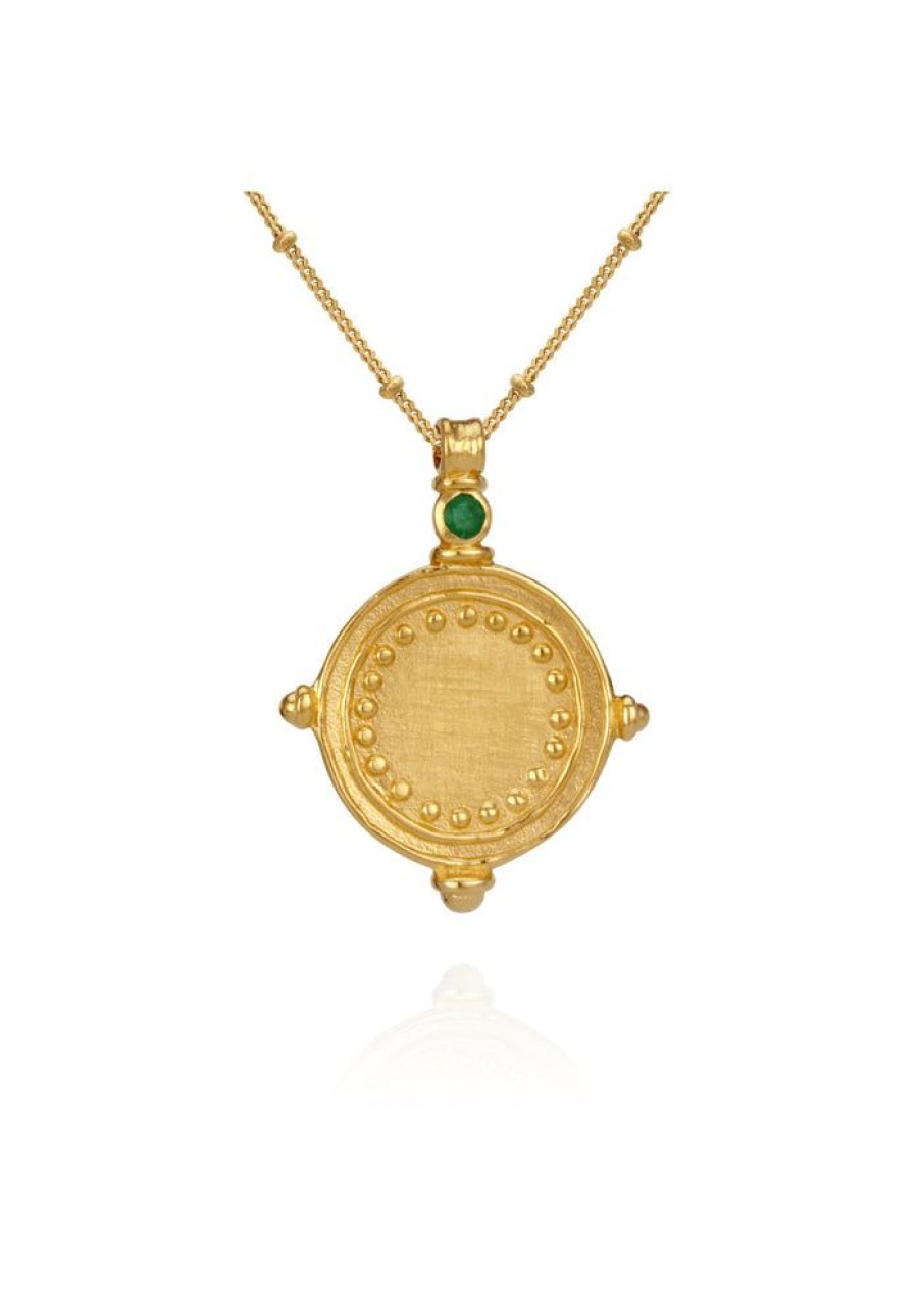 Accessories Temple of the Sun Necklaces | Sura Necklace - Gold Emerald