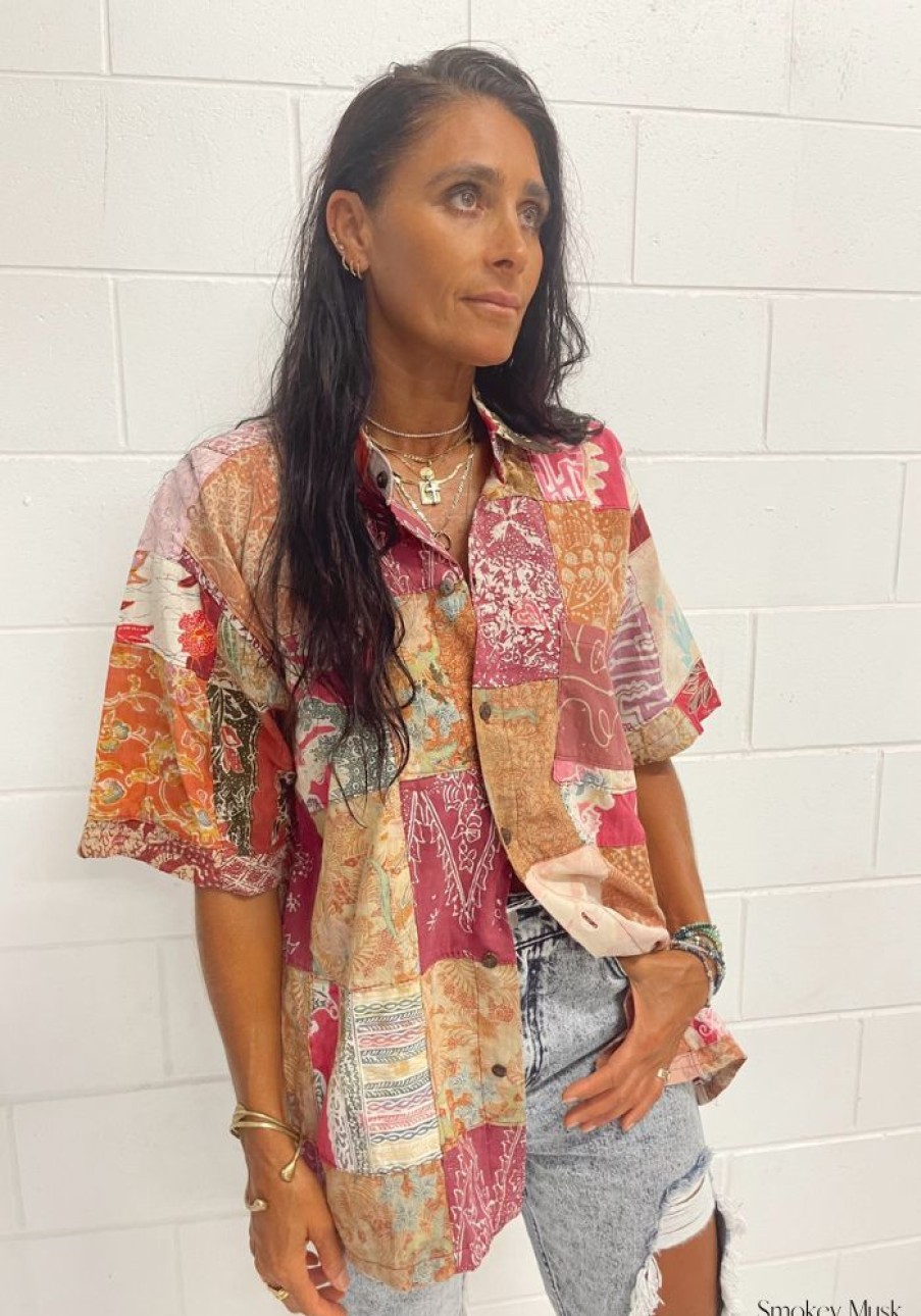 Fashion Cabo Gypsy Tops | Vintage Batik Shirt