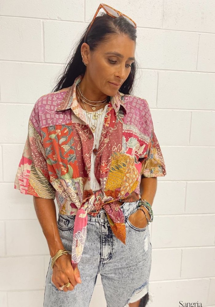 Fashion Cabo Gypsy Tops | Vintage Batik Shirt