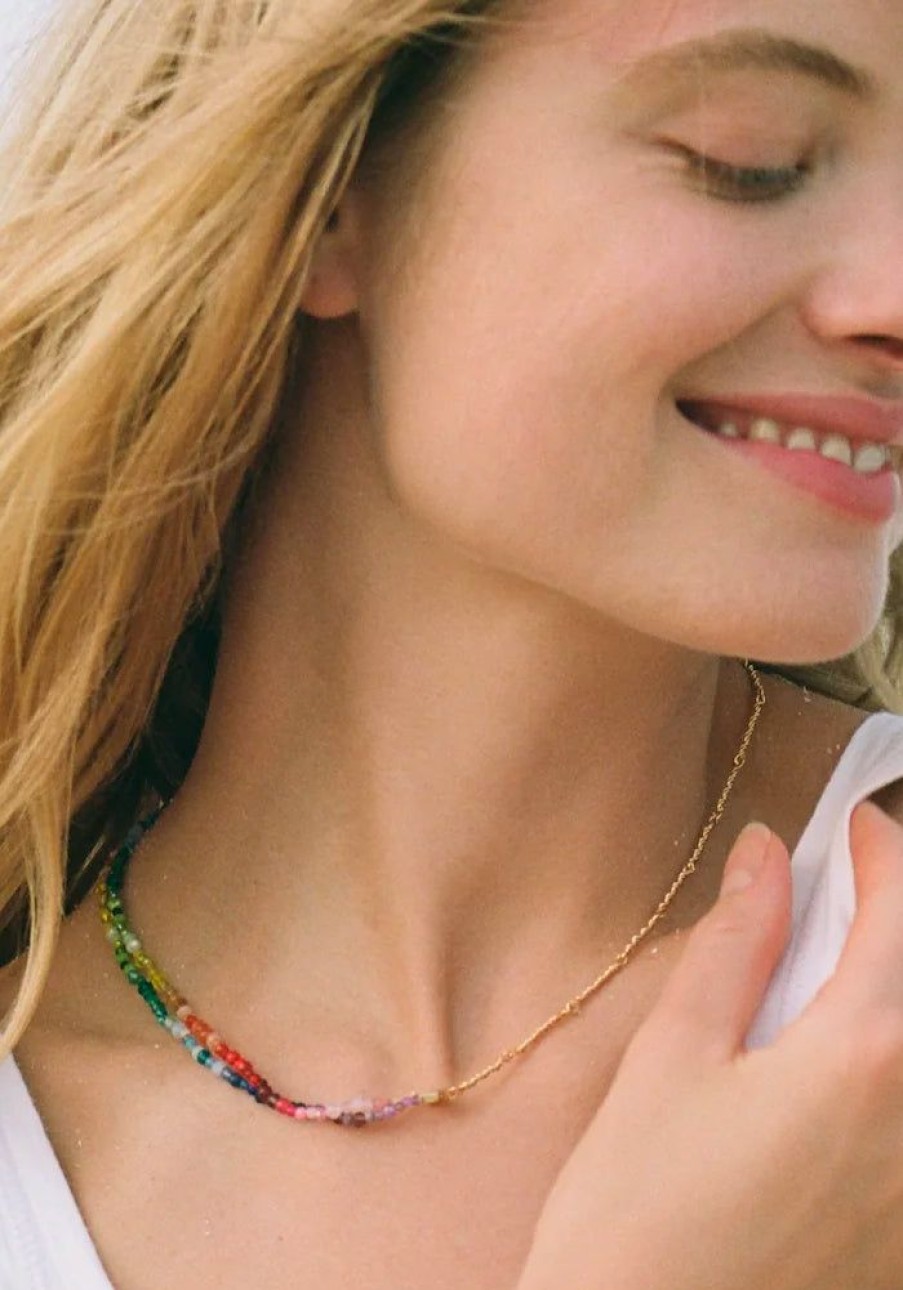 Accessories Anni Lu Necklaces | Double Rainbow Necklace