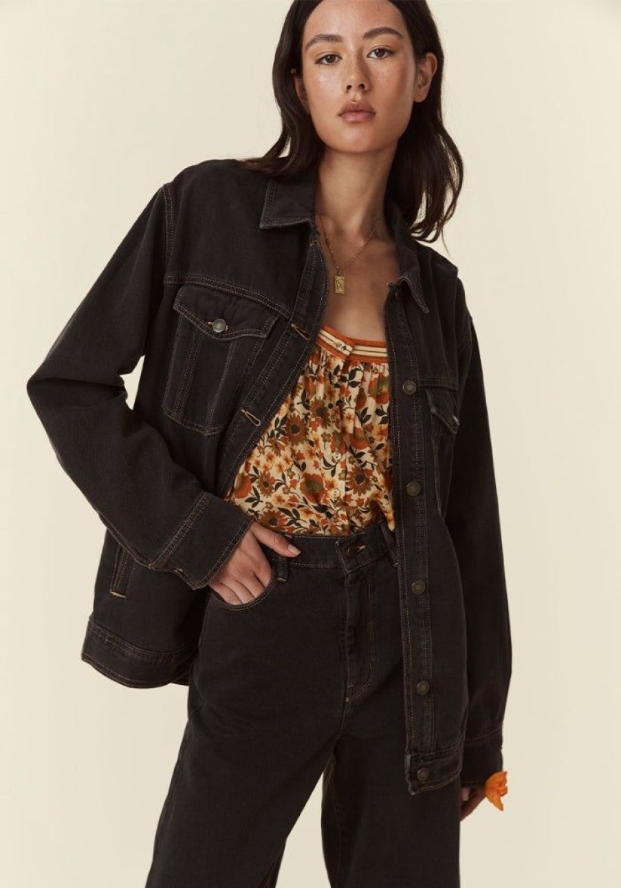 Fashion Spell Tops | Muse Denim Jacketvintage Black