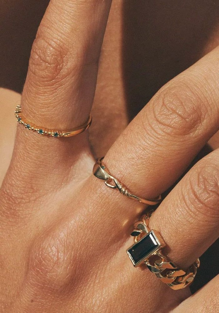 Accessories Temple of the Sun Rings | Tigris Chain Ring Gold