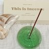 Homewares Gentle Habits | Glass Incense Holder - Green