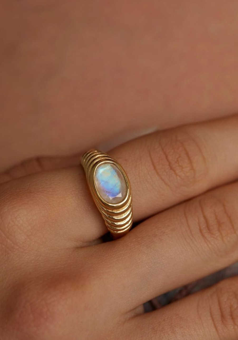 Accessories Tonimay Rings | Iris Moonstone Gold Ring