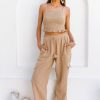 Fashion Cabo Shorts + Pants | The Cove Cargo Pant - Almond