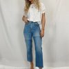 Fashion Outland Denim Shorts + Pants | Zoe Straight Leg Jeans