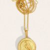 Accessories Temple of the Sun Necklaces | Virago Coin Necklace Gold