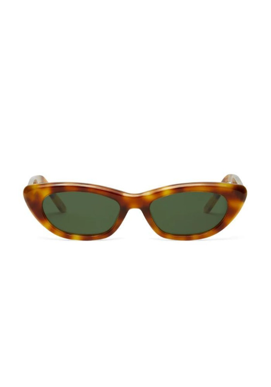 Accessories Banbe Eyewear Sunglasses | The Caroline Hazel Tort- Green