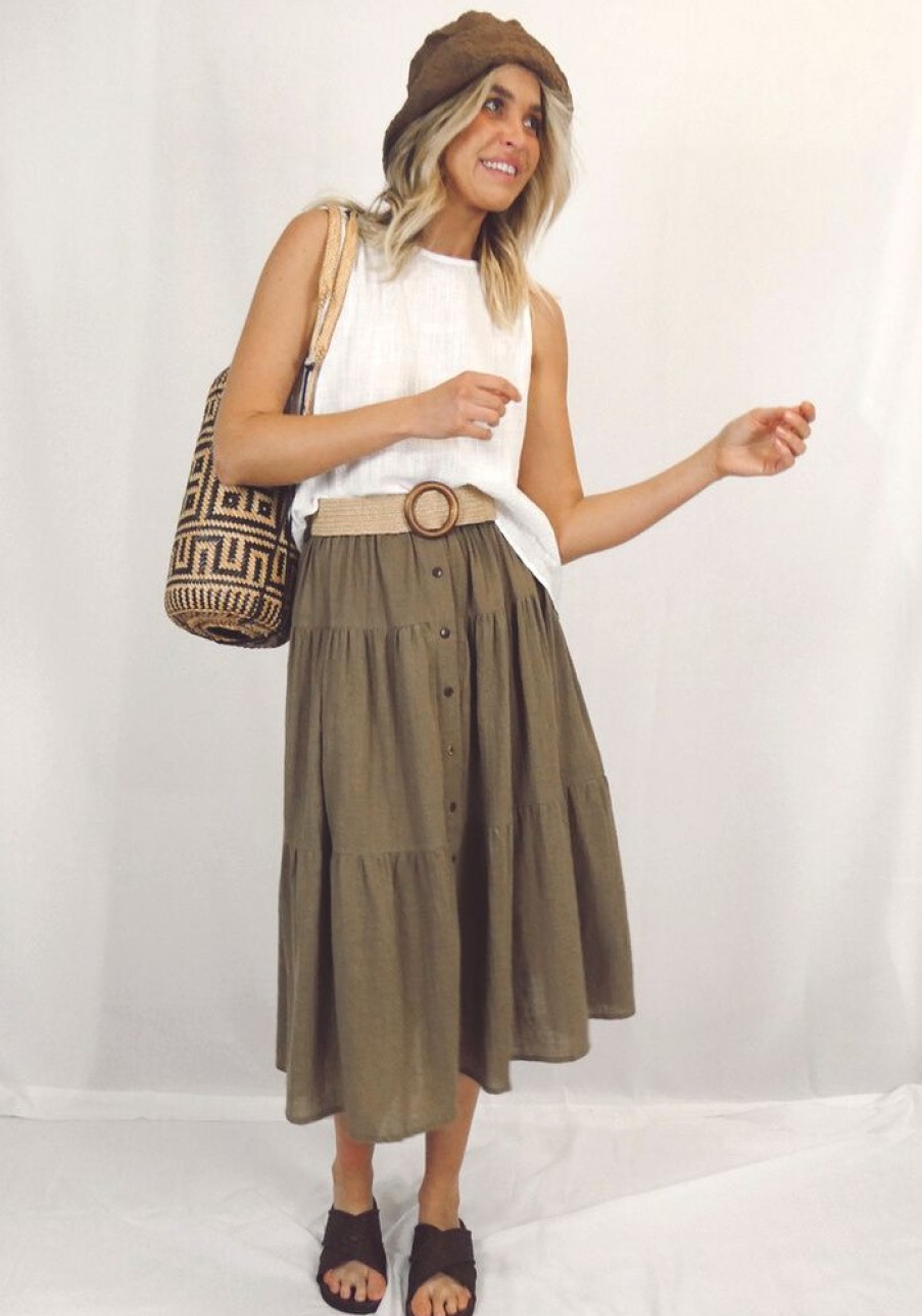 Fashion Cabo Gypsy Skirts | Liberty Skirt - Cocoa