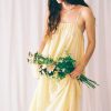 Fashion Marigold Mustang Maxi Dress | Daisy Embroidered Strappy Dress