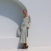 Fashion Lost in Lunar Maxi Dress | Doja Dress - Sage