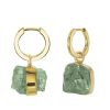 Accessories Tiger Frame Earrings | Tiger Frame Gold Mini Rough Gem - Peridot