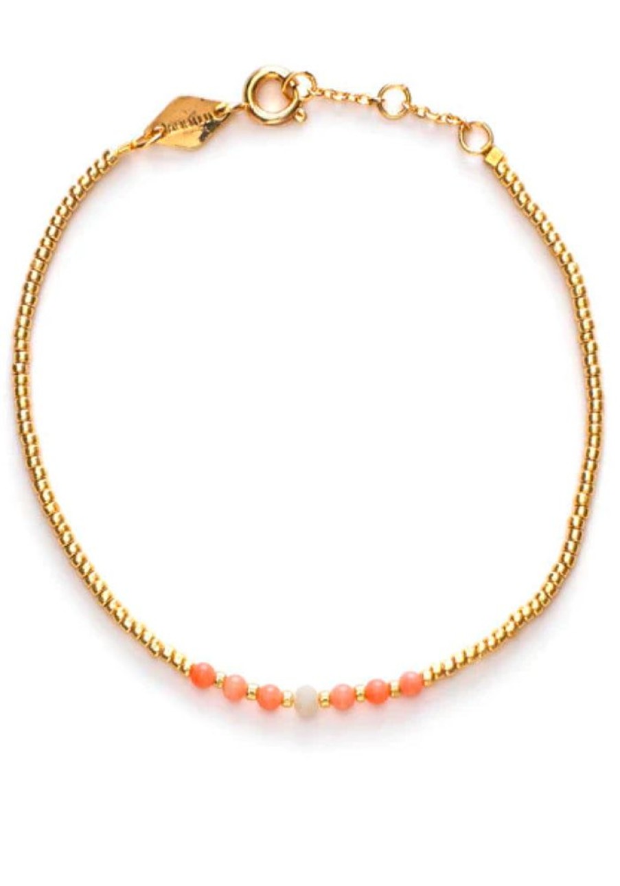 Accessories Anni Lu Gold Jewels | Bead & Gem Bracelet - Blossom