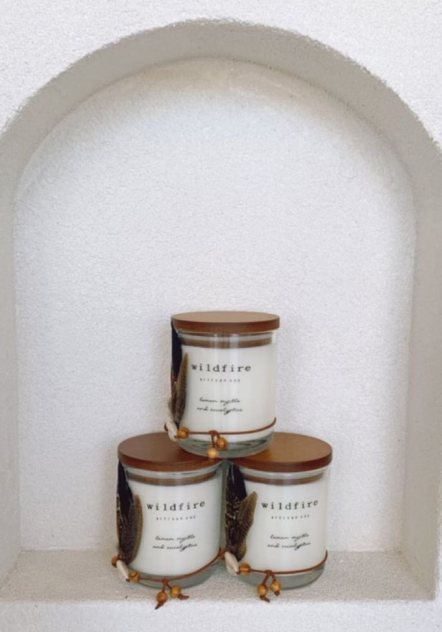 Homewares WILDFIRE CANDLES | Lemon Myrtle And Eucalyptus Soy Candle