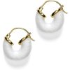 Accessories Anni Lu Earrings | Petit Swell Hoop Earrings - White