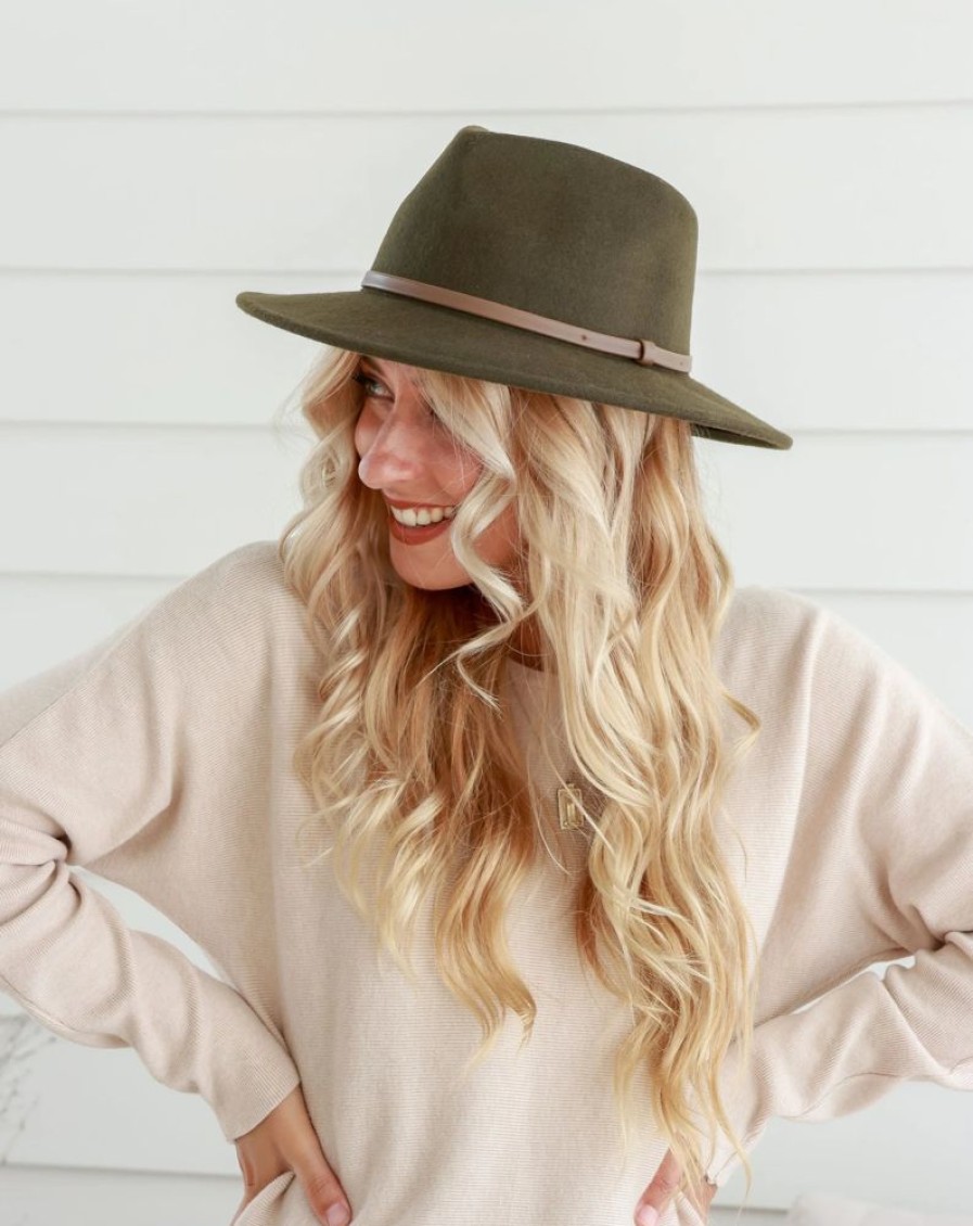 Accessories Free spirit Hats + Scarves | Free Spirit Hat - Khaki