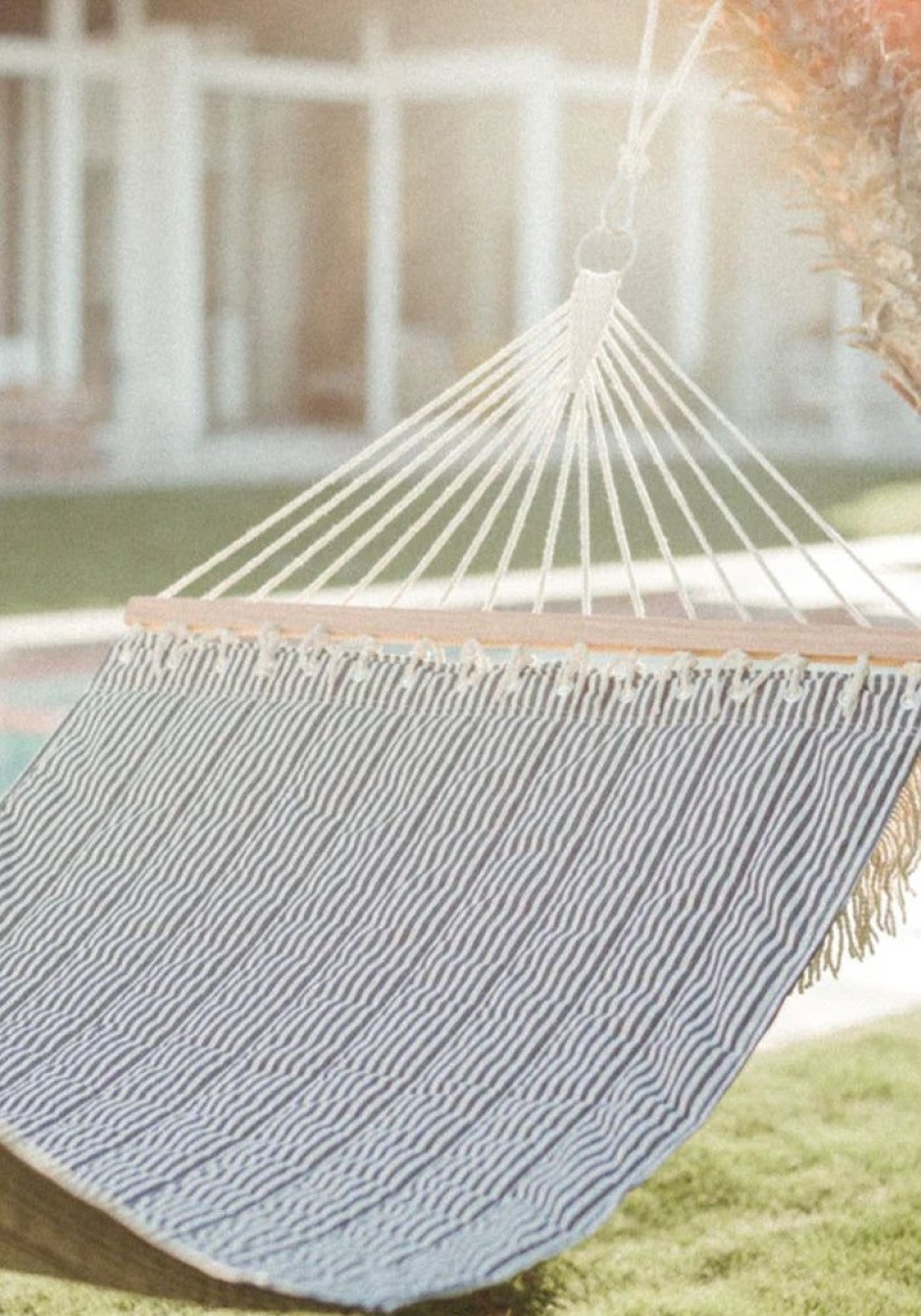 Homewares Business & Pleasure Co | Stripe Hammock - Navy