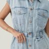 Fashion Ministry of style Tops | Lucia Denim Vest- Blue Wash