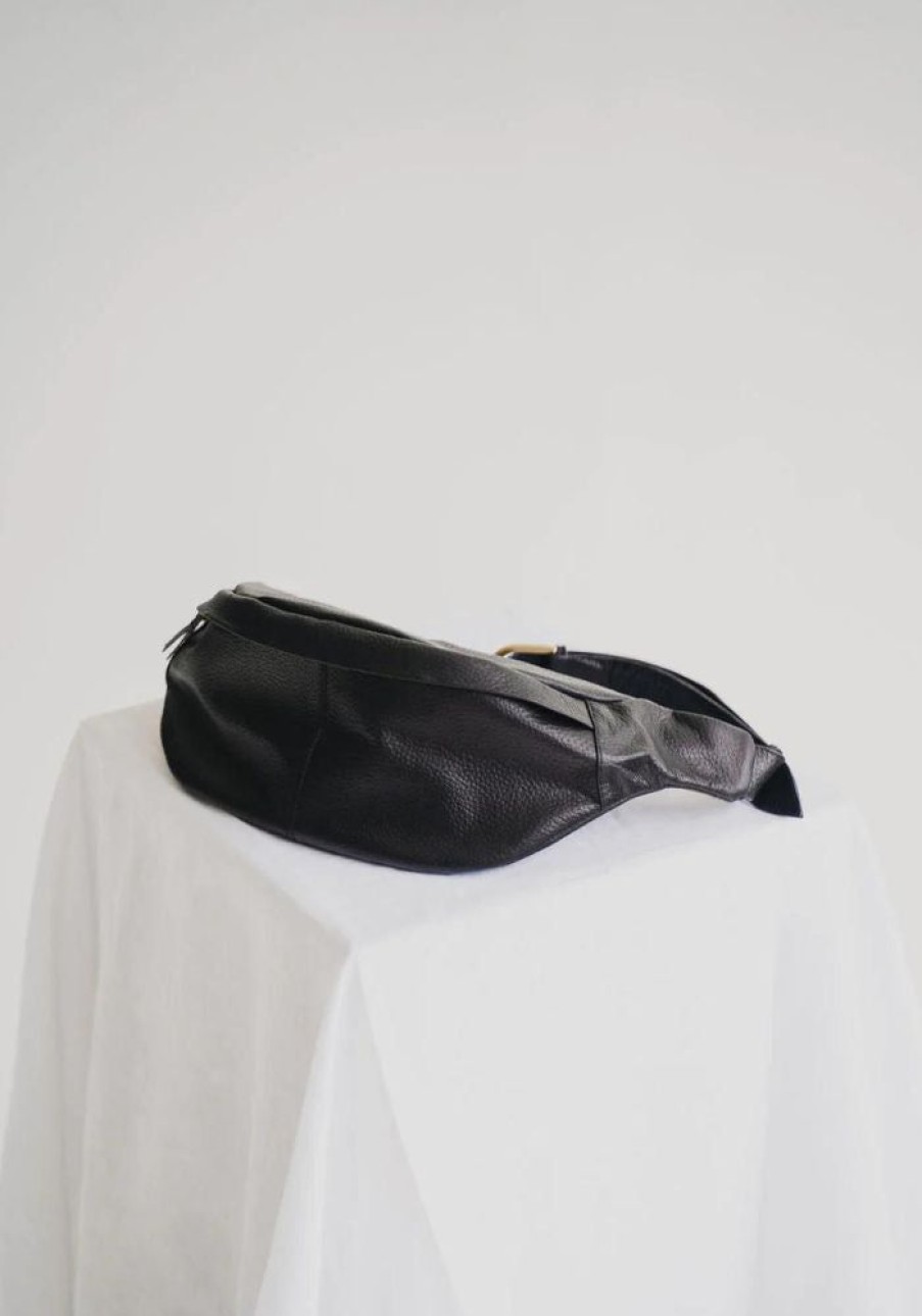 Accessories Hobo and Hatch Bags | Pelle Belt Bag- Textured Noir