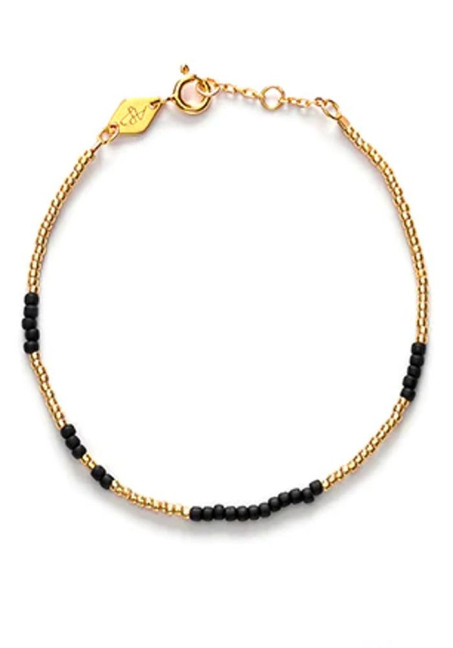 Accessories Anni Lu Gold Jewels | Asym Bracelet - Black