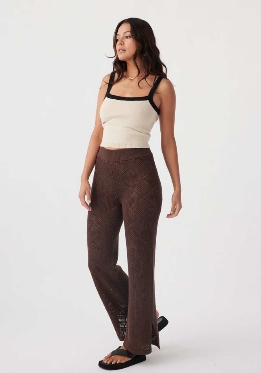 Fashion Arcaa Movement Sets | Ezra Pant- Chocolate