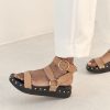 Accessories LA Tribe Sandals & Slides | Studded Sandal - Light Tan