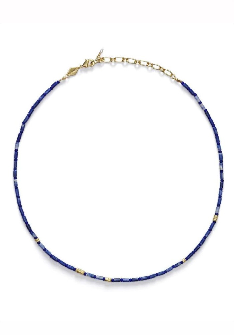 Accessories Anni Lu Gold Jewels | Azzurro Necklace- Gold