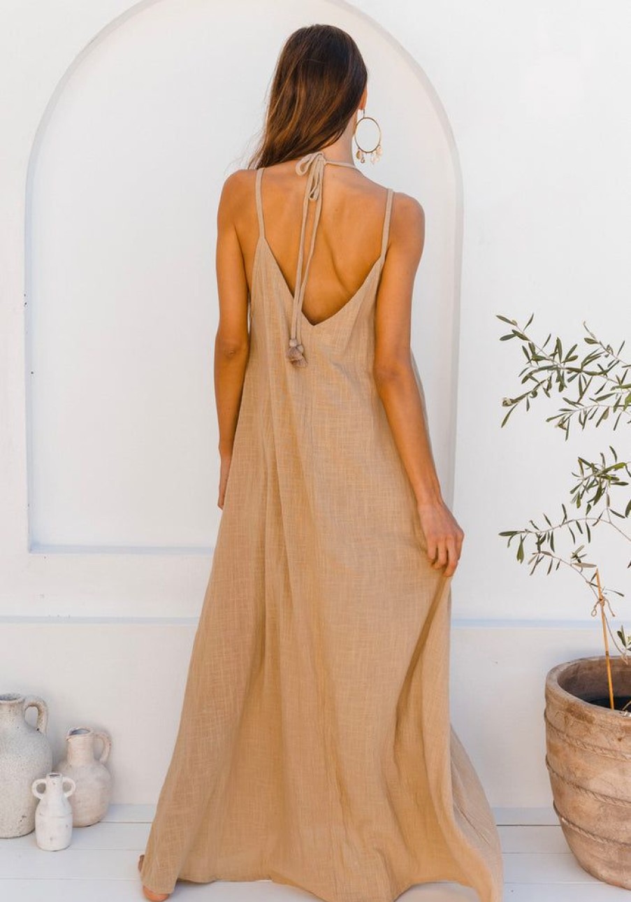 Fashion Cabo Maxi Dress | Sundrenched Maxi - Almond