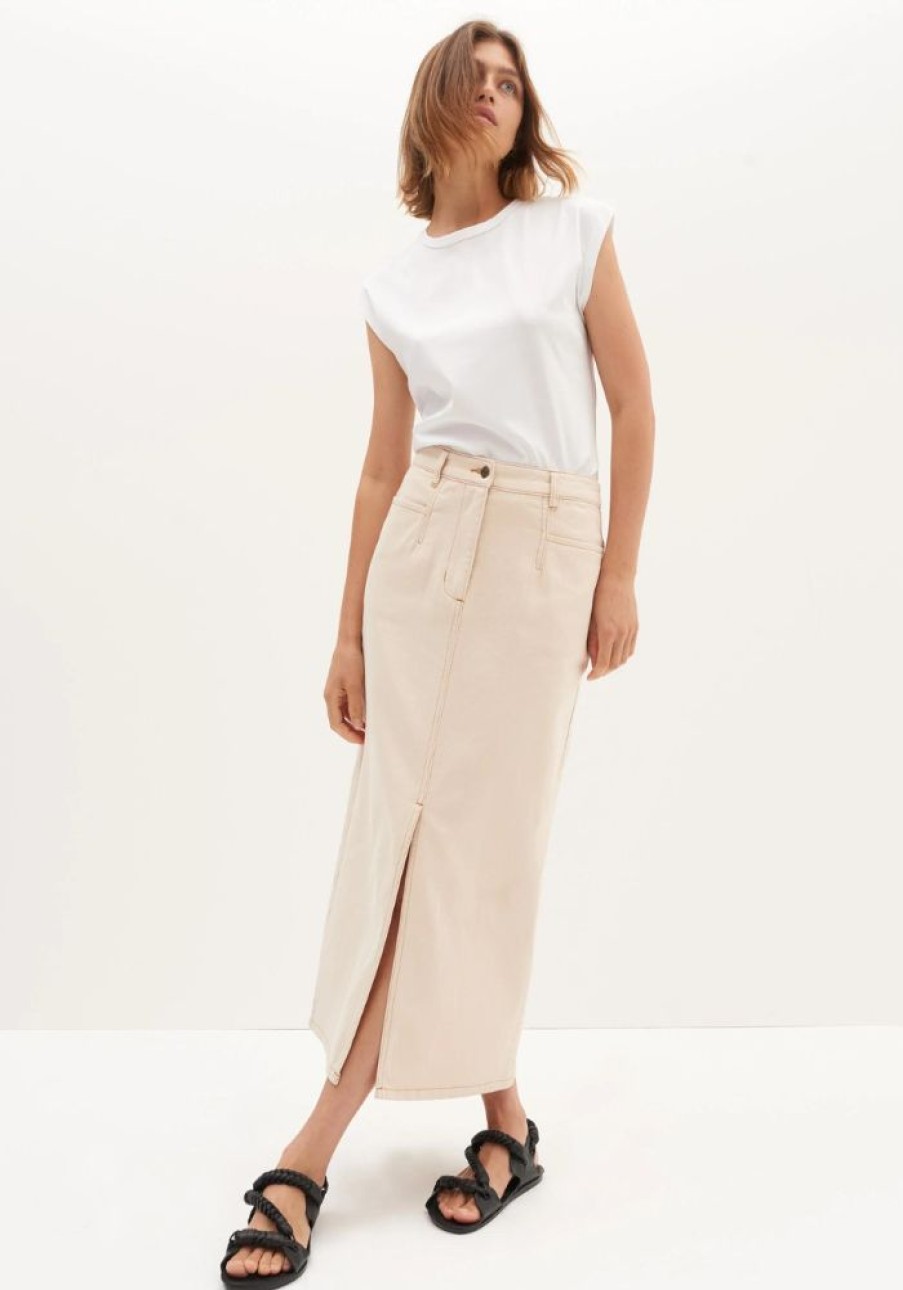 Fashion Morrison Skirts | Blanca Denim Skirt- Ecru