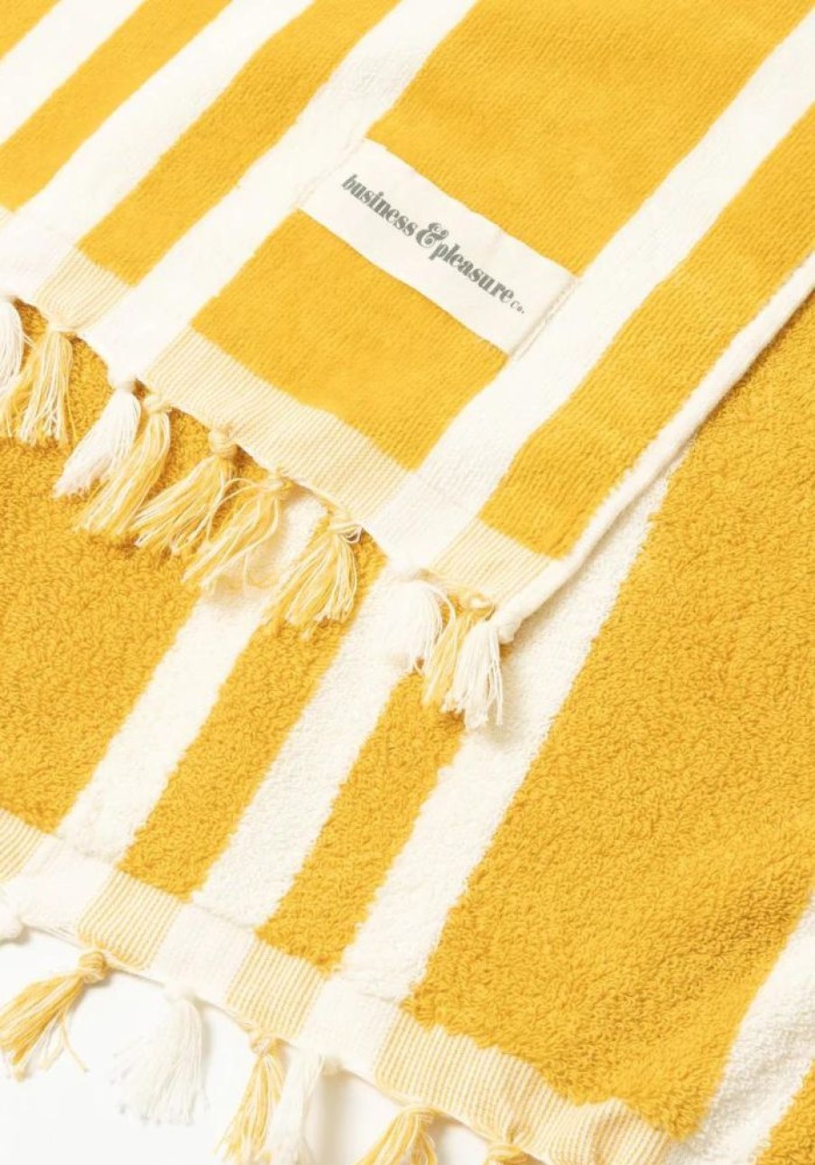 Accessories Business & Pleasure Co Beach Accessories | The Beach Towel- Vintage Yellow