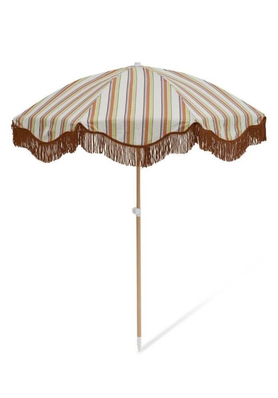 Accessories Salty Shadows Beach Accessories | Vintage Stripe Beach Umbrella