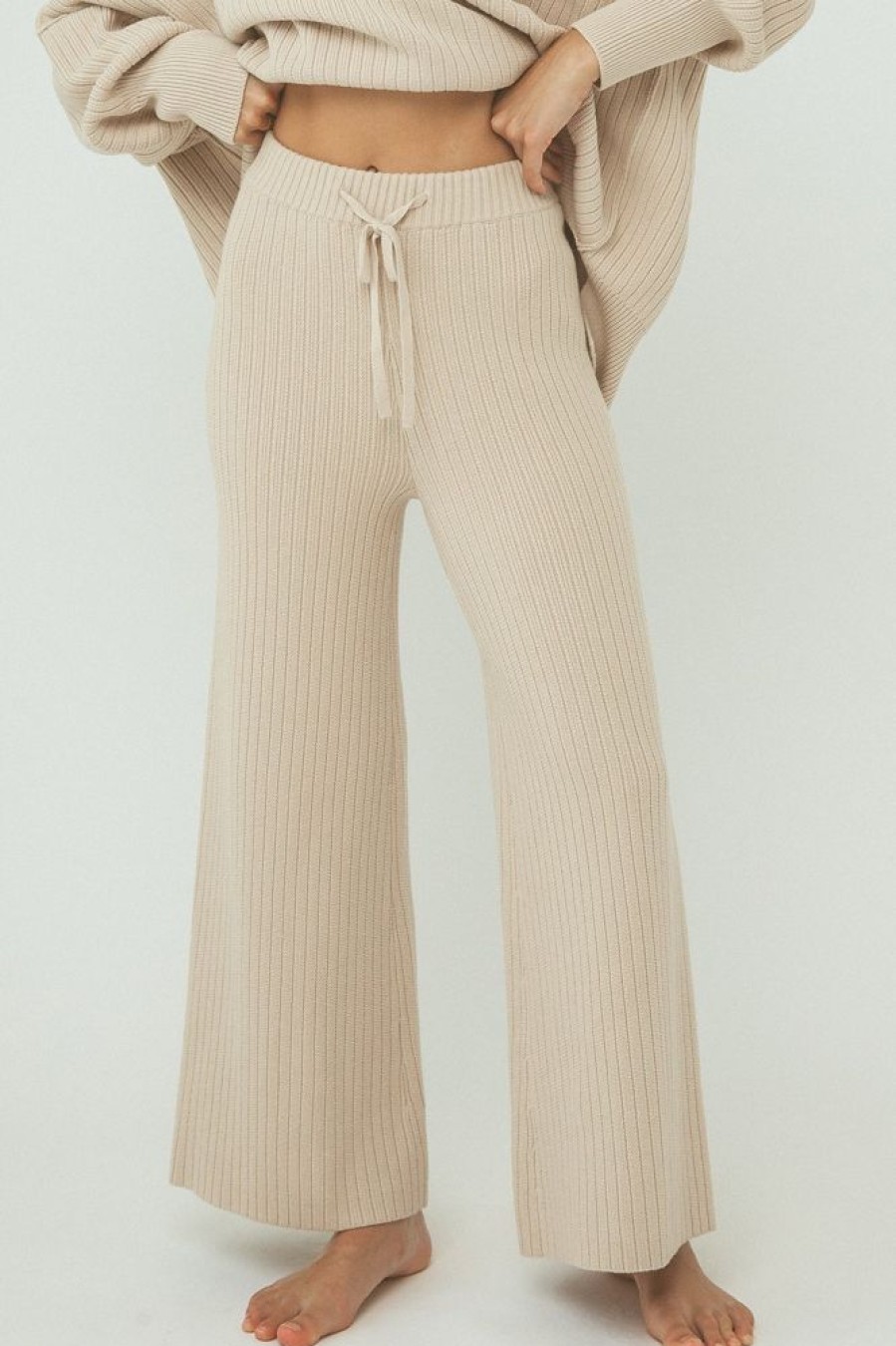 Fashion Arcaa Movement Knits & Sweaters | Vera Organic Knit Pants - Sand