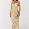 Fashion Girl and the Sun Party Dresses | Celestial Maxi Dress- Paradise Print