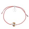 Accessories Tiger Frame Bracelets | Tiger Frame Citrine Crystal Silver Bracelet- Salmon