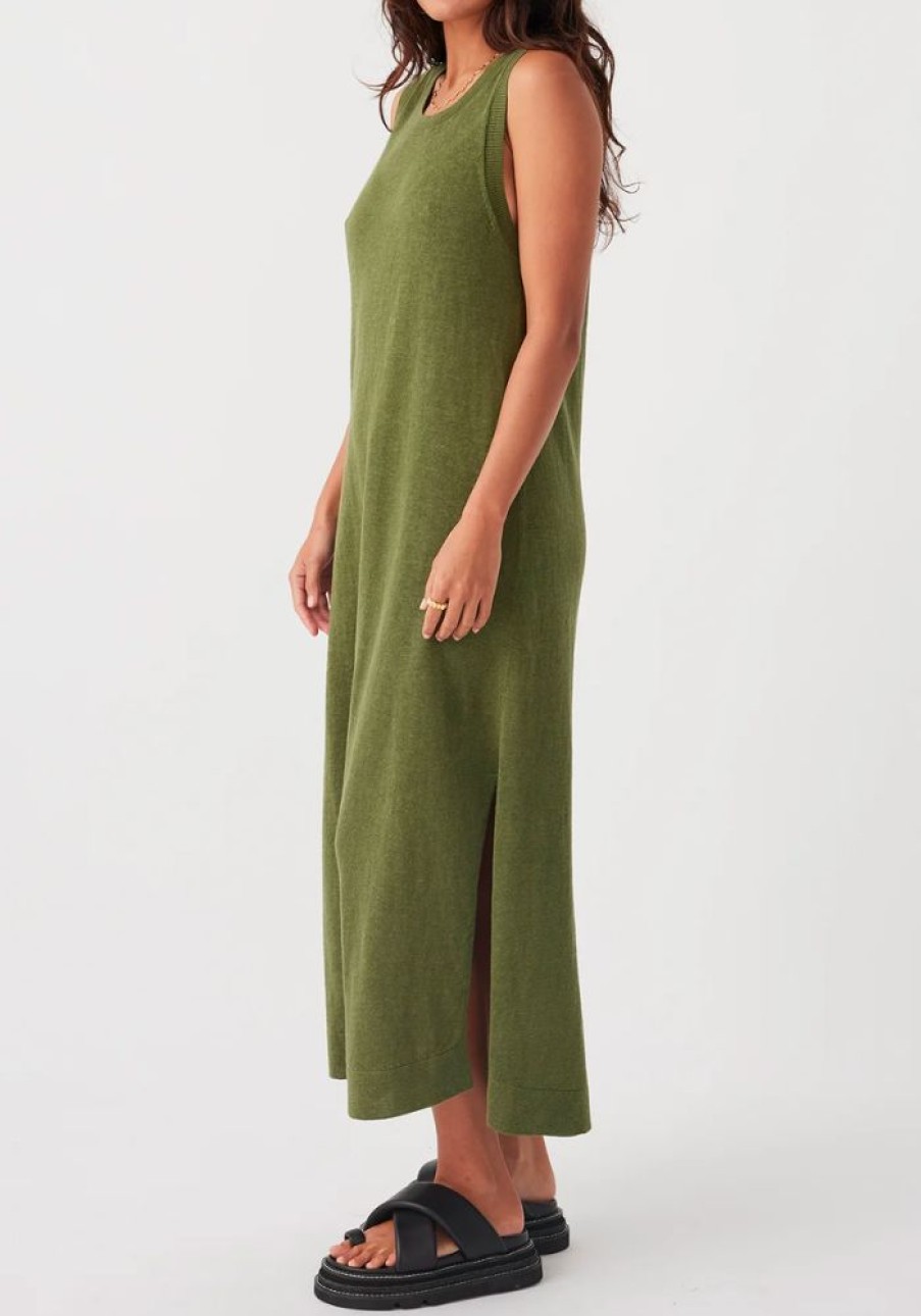 Fashion Arcaa Movement Maxi Dress | Brie Long Dress - Caper