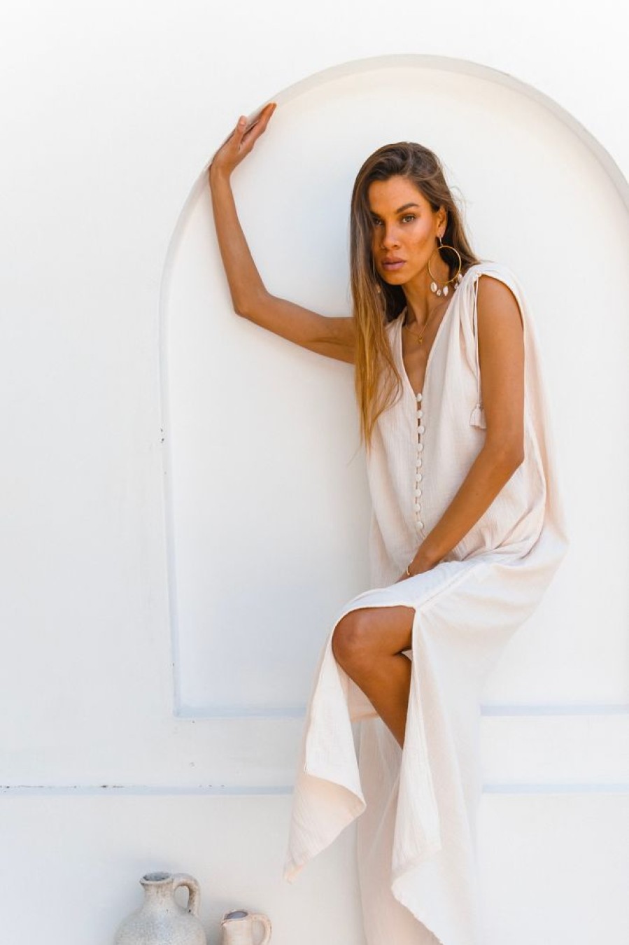 Fashion Cabo Maxi Dress | Malibu Maxi Dress - Shell