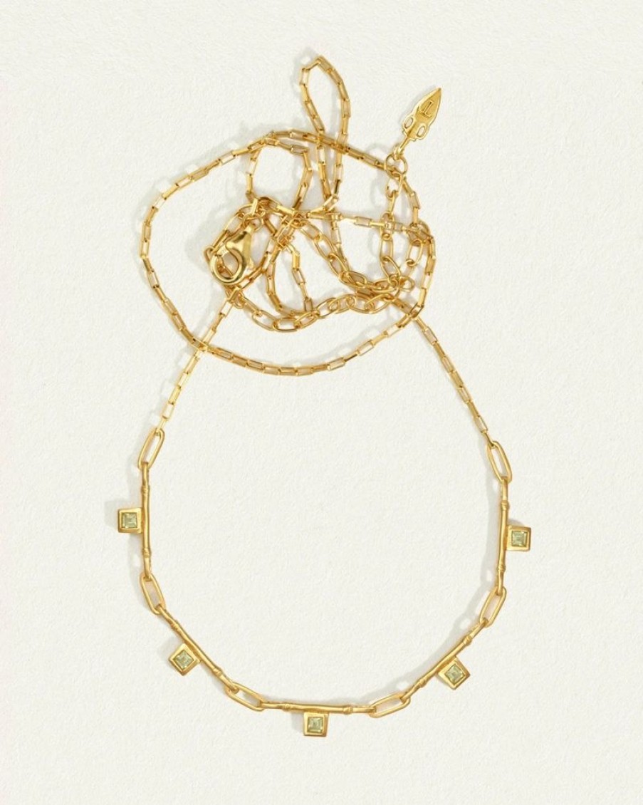 Accessories Temple of the Sun Gold Jewels | Xanthe Necklace- Gold