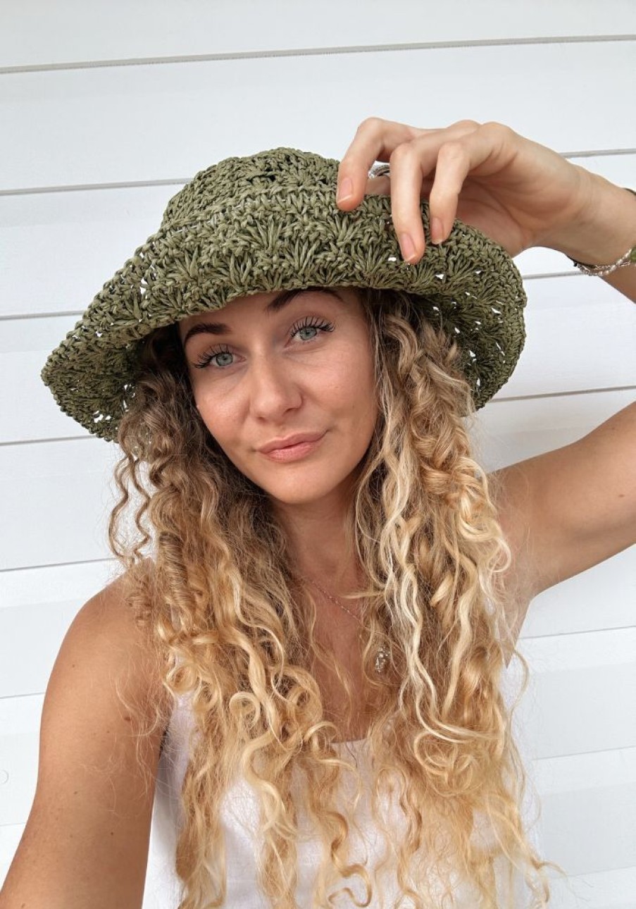 Accessories Holiday Hats + Scarves | Salemo Crochet Hat- Moss