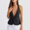 Fashion SNDYS Tops | Leighton Halter Top- Black