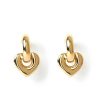 Accessories Arms Of Eve Earrings | Te Amo Heart Earrings- Gold