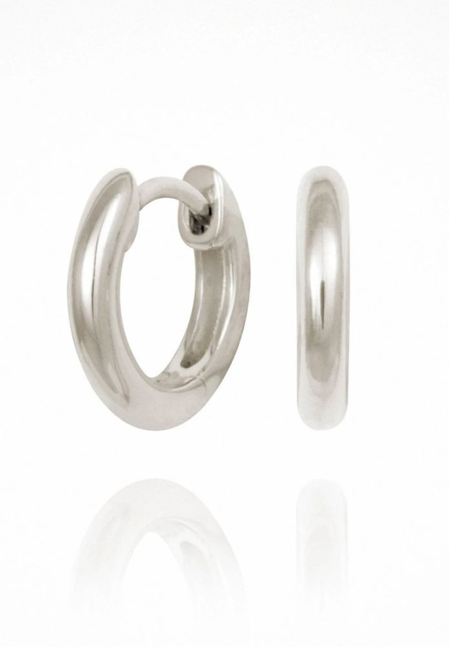 Accessories Temple of the Sun Silver Jewels | Omega Small Hoops - Silver